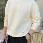 Men Solid Drop Shoulder Sweatshirt