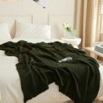 Solid Color Knitted Fabric Soft & Warm Blanket