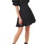 Tiered Bubble Sleeve Dress