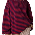 Oversize Stripe Sweatshirt